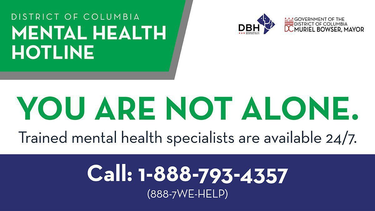 You are not alone Call 1-888-793-4357