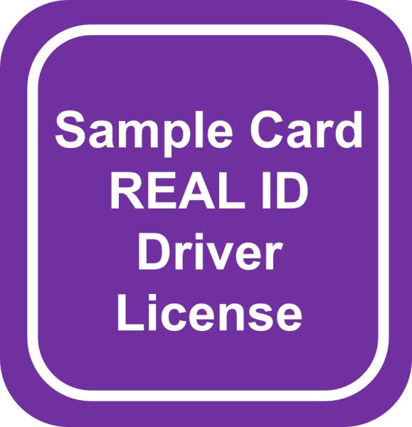 Sample Card REAL ID DL