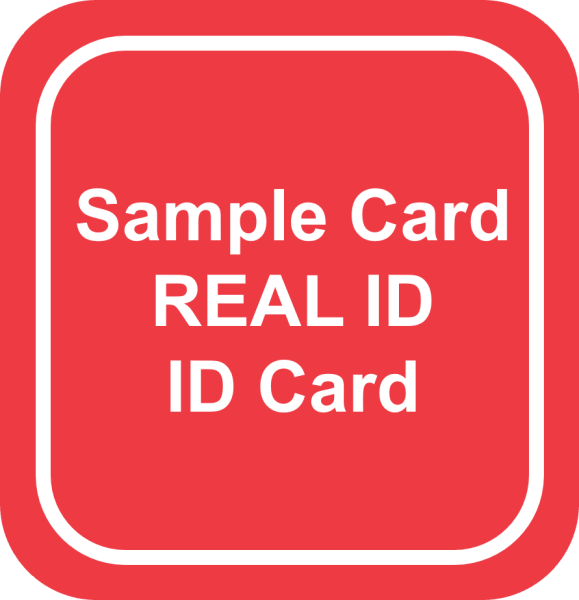 Sample Card REAL ID ID Card
