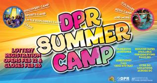 DPR summer camp promotion banner