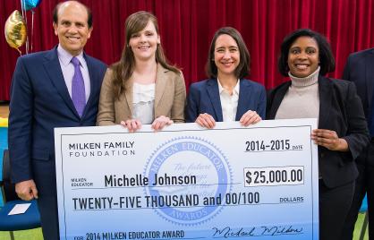 Michelle Johnson is DC's 2014–15 Milken Educator Michelle Johnson is DC's 2014–15 Milken Educator